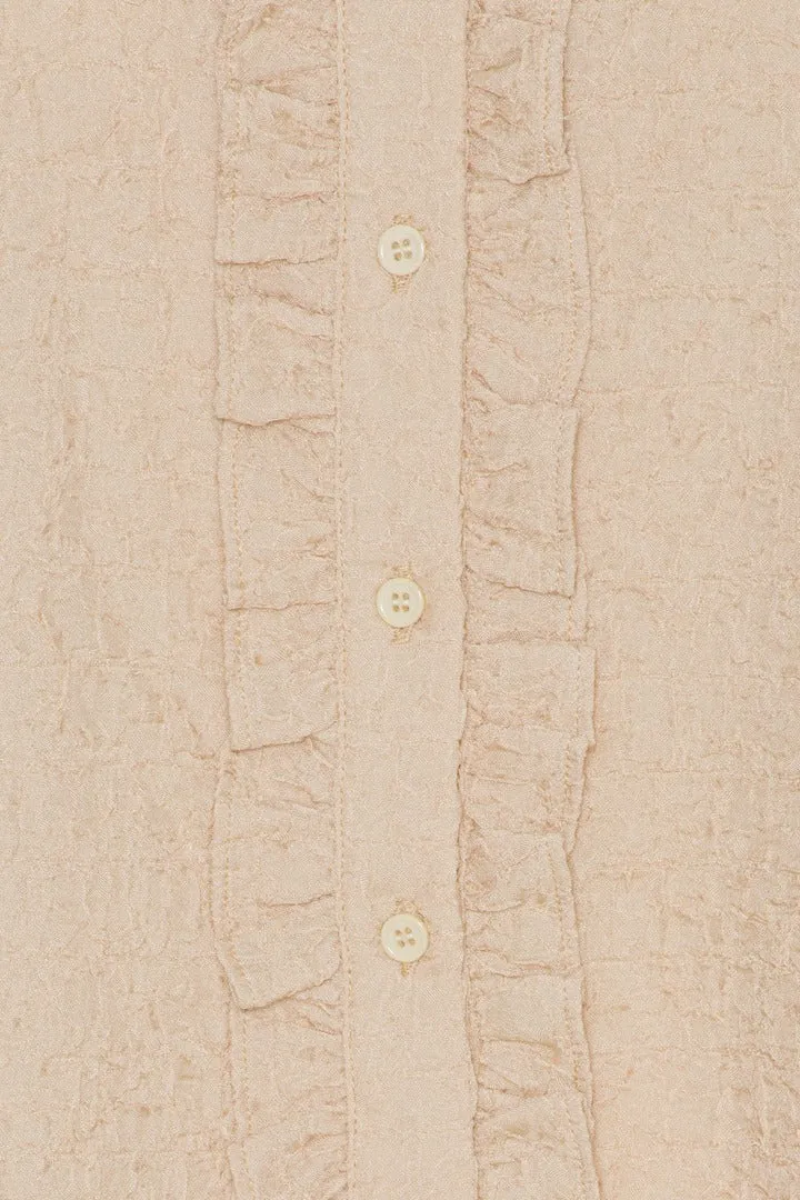 ElieIC Flæse Kjole - Lys Beige