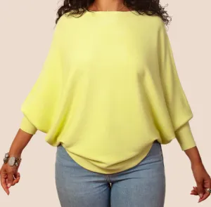 Essential Sweater in Pale Lime