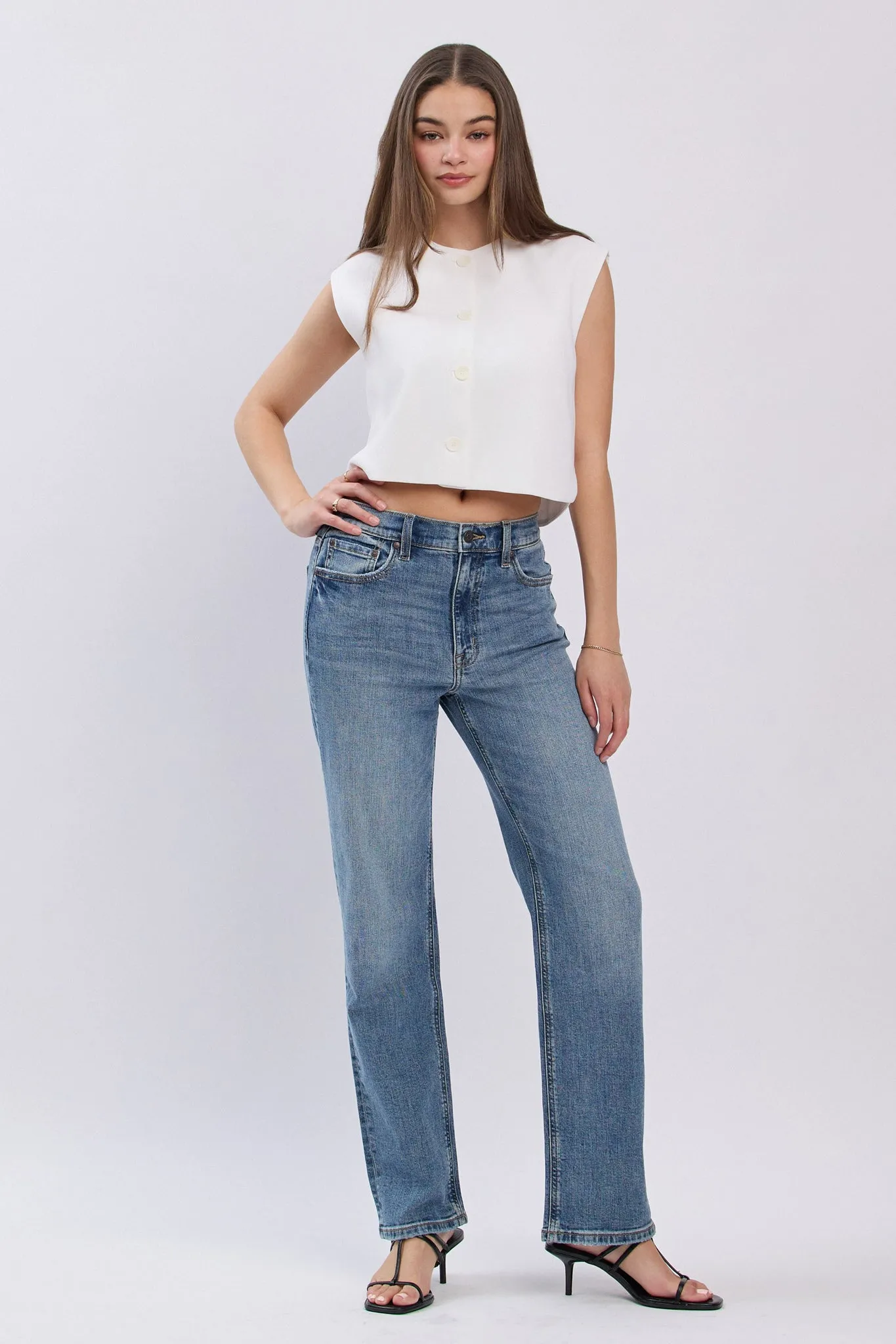Eunina Codi Dad Jeans in Mesquite