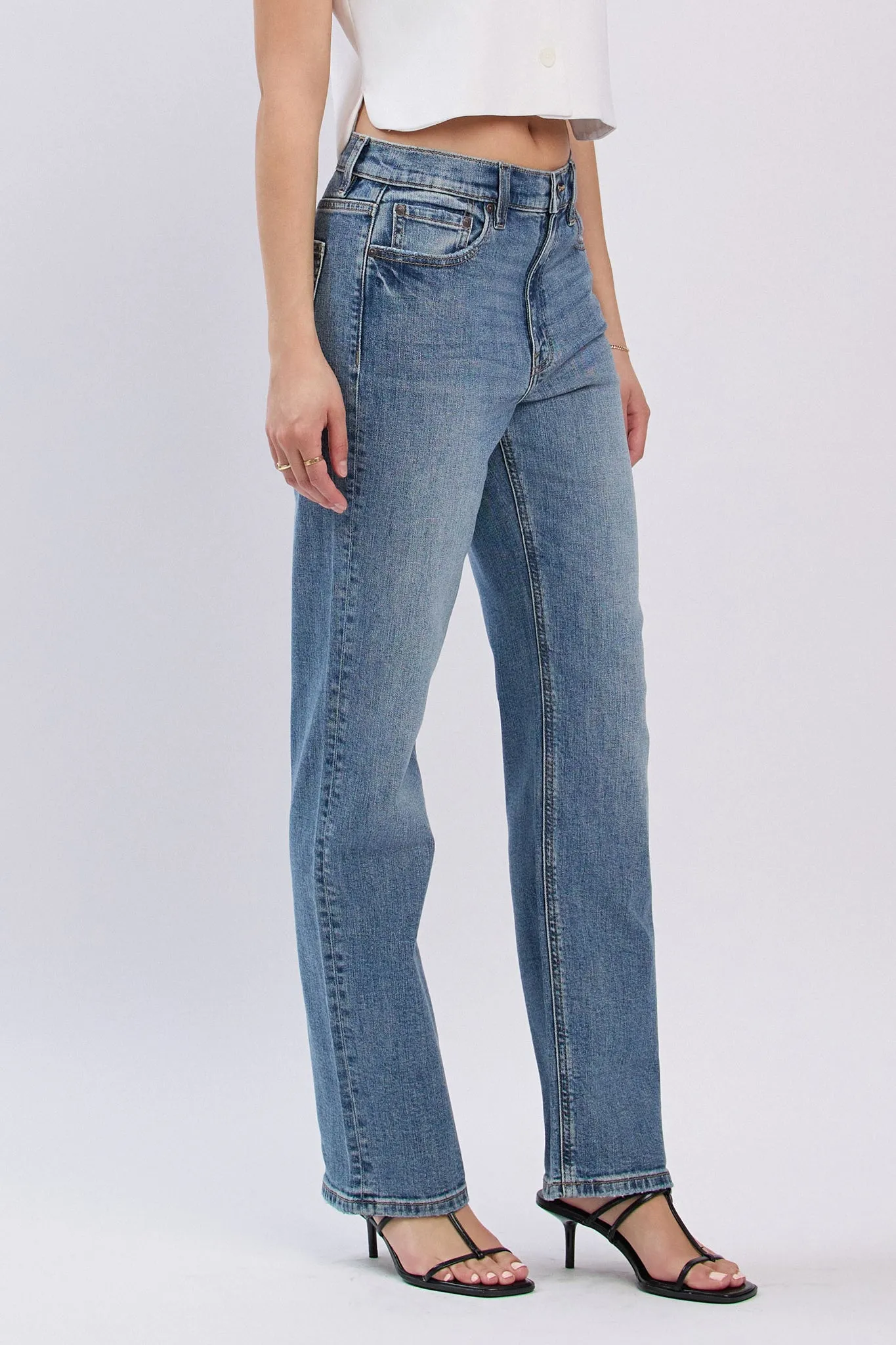 Eunina Codi Dad Jeans in Mesquite