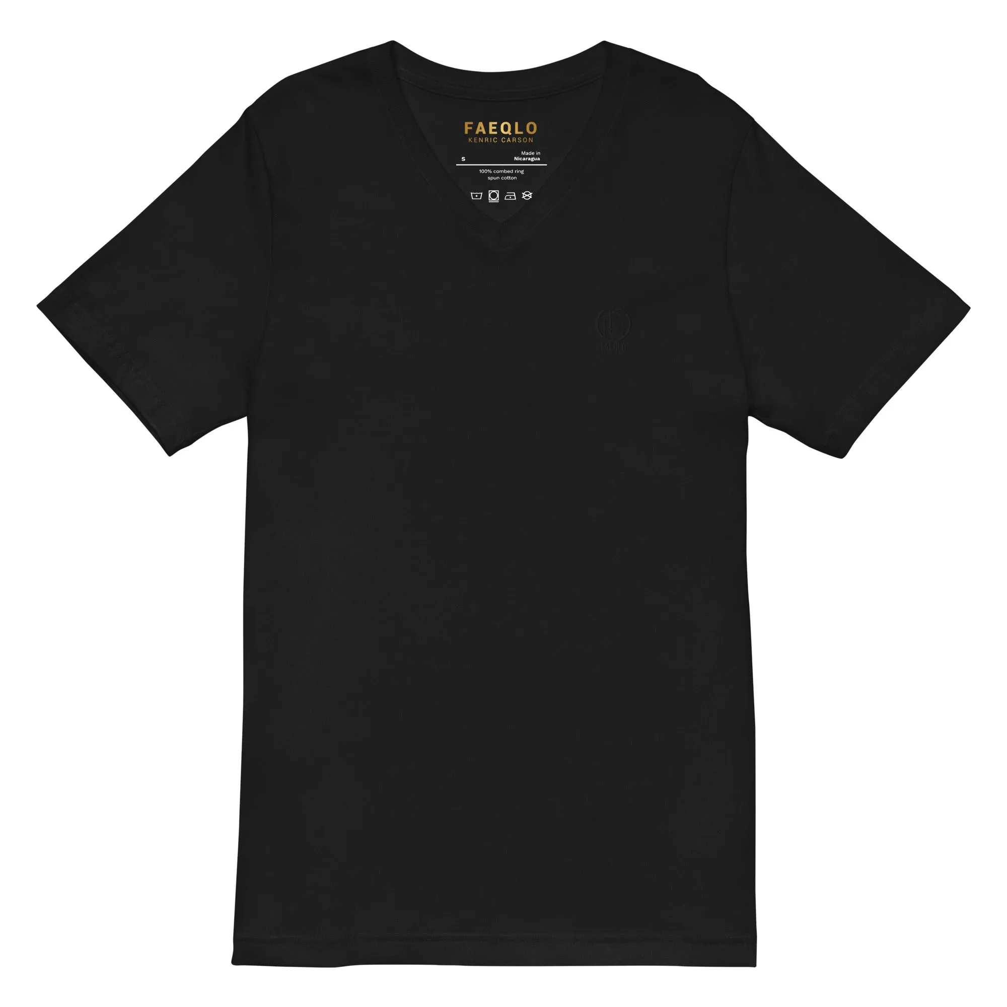 Faeqlo Unisex Short Sleeve V-Neck T-Shirt