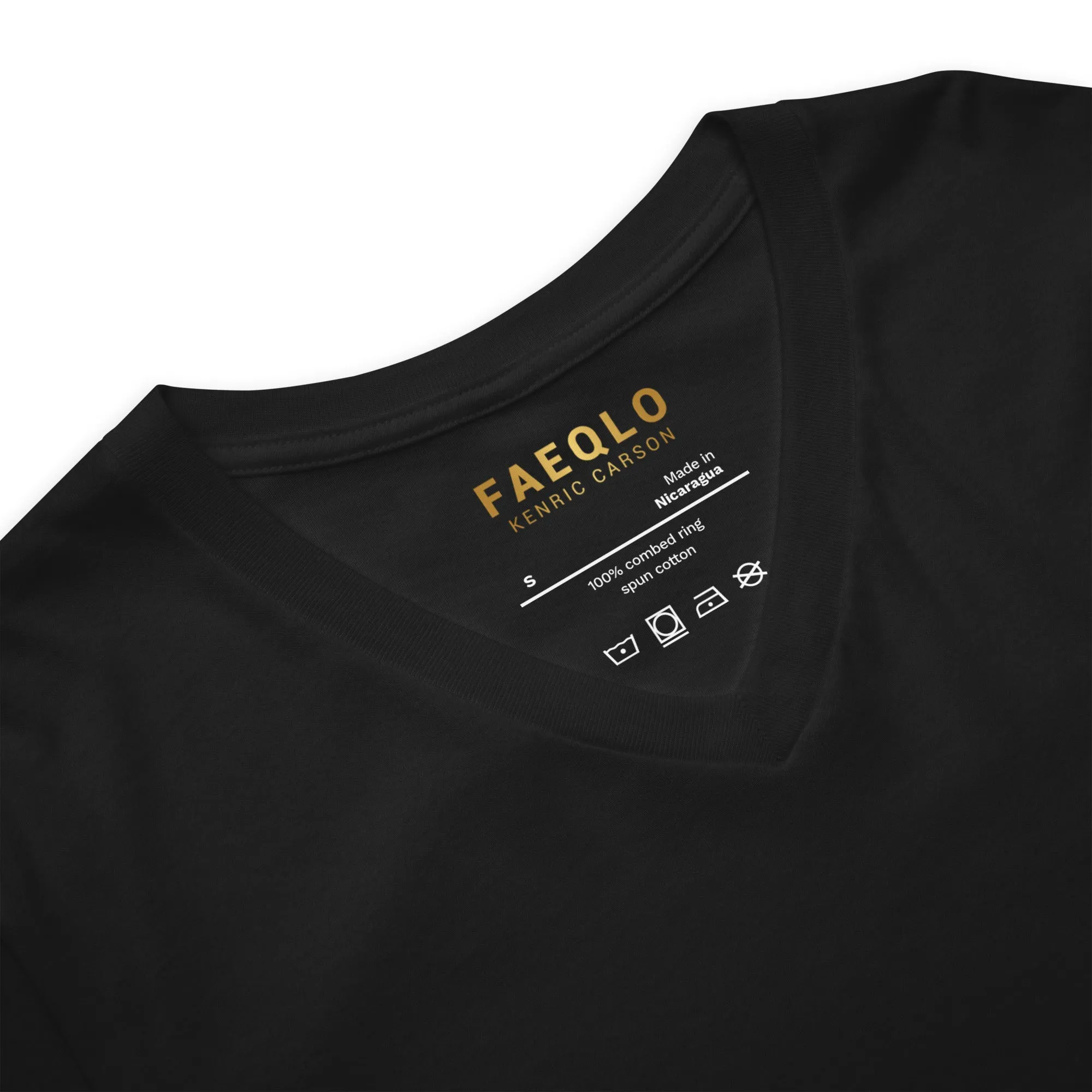 Faeqlo Unisex Short Sleeve V-Neck T-Shirt