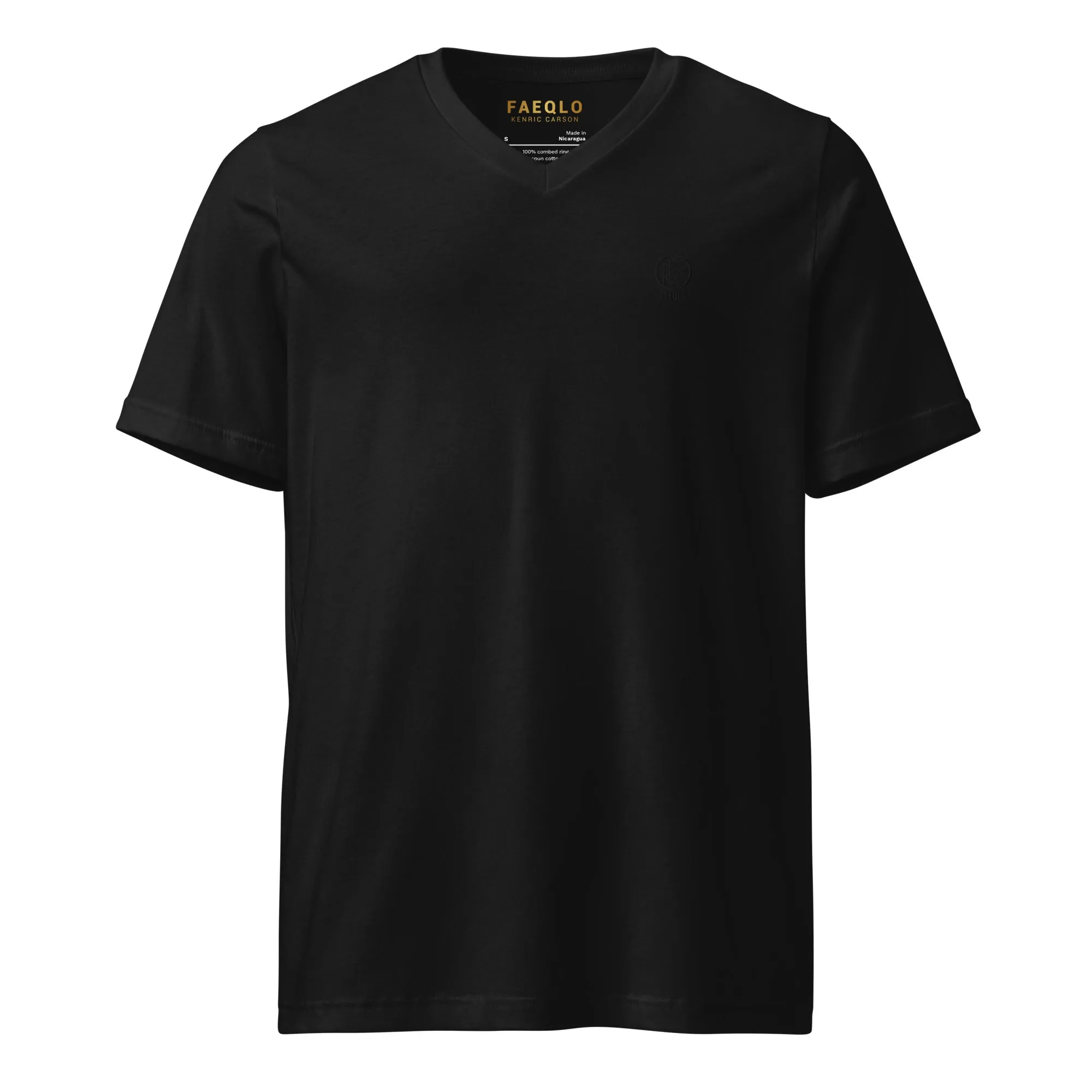 Faeqlo Unisex Short Sleeve V-Neck T-Shirt
