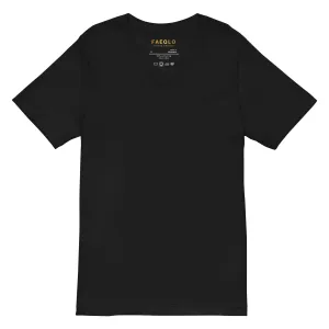 Faeqlo Unisex Short Sleeve V-Neck T-Shirt