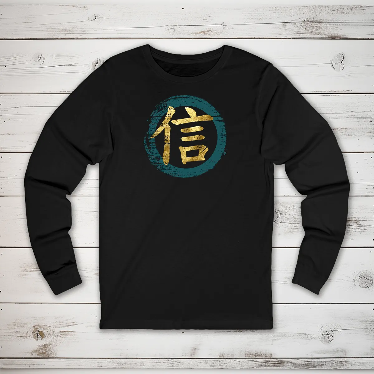 Faith Kanji Long Sleeve T-Shirt