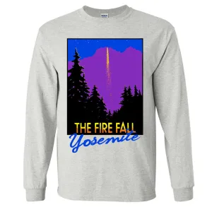 Fire Fall Yosemite California Long Sleeve Shirt