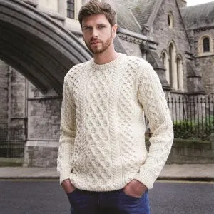Fisherman Gents Cable Aran Crew