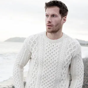 Fisherman Gents Cable Aran Crew