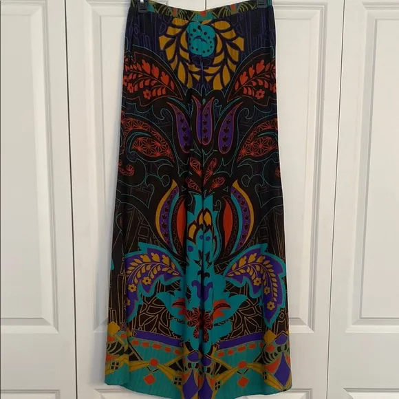 Flying Tomato Colorful Patterned Wide Leg Flowy Pant Size M