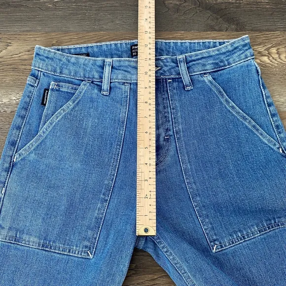 Frank And Oak Jeans Women 30 Blue Relaxed Taper Fit Utility Carpenter Gorpcore