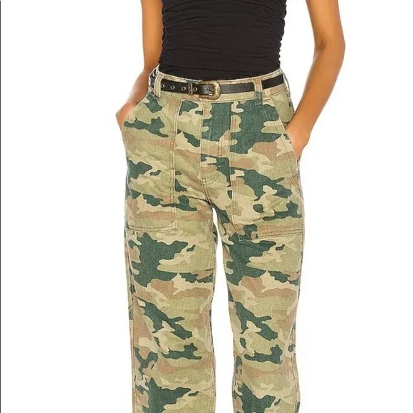 Free People Remy Moss Camo Pants