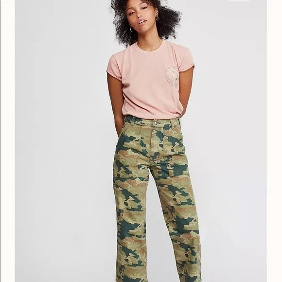 Free People Remy Moss Camo Pants