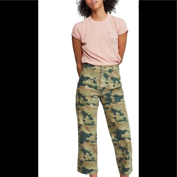 Free People Remy Moss Camo Pants