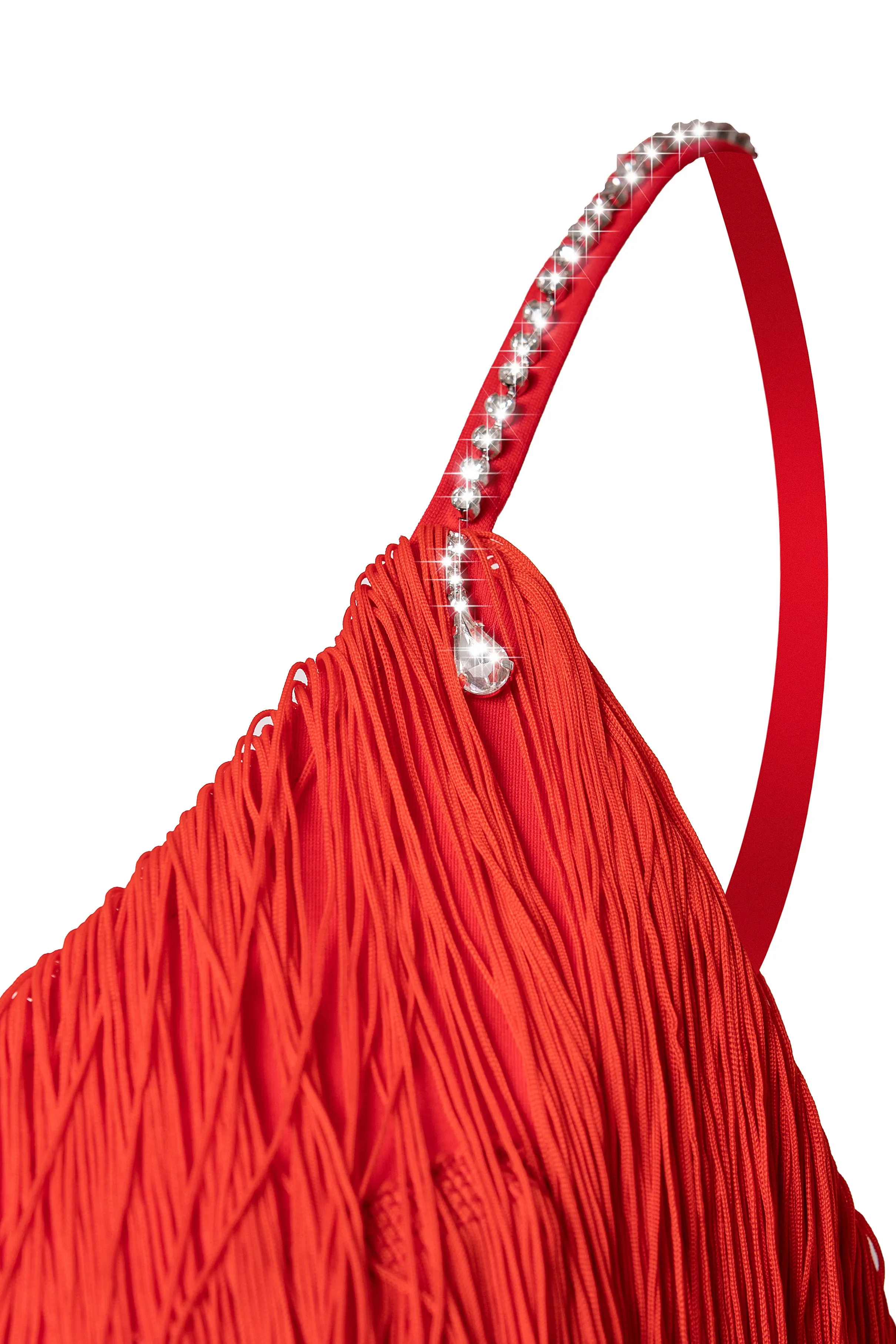 Fringed silhouette dress