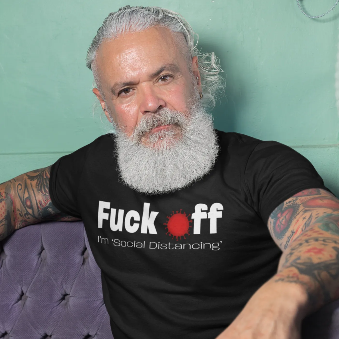 Fuck Off, I'm Social Distancing Men's/Unisex T-Shirt