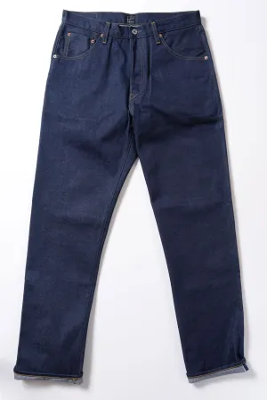 GD112 SLOUCHY TAPERED | Raw 13 Oz Selvedge Denim - Classic Indigo