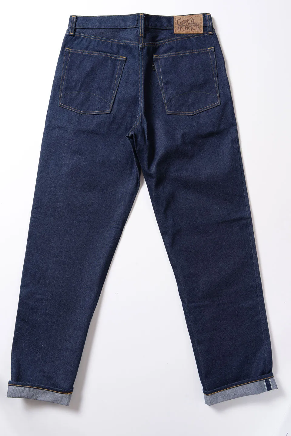 GD112 SLOUCHY TAPERED | Raw 13 Oz Selvedge Denim - Classic Indigo