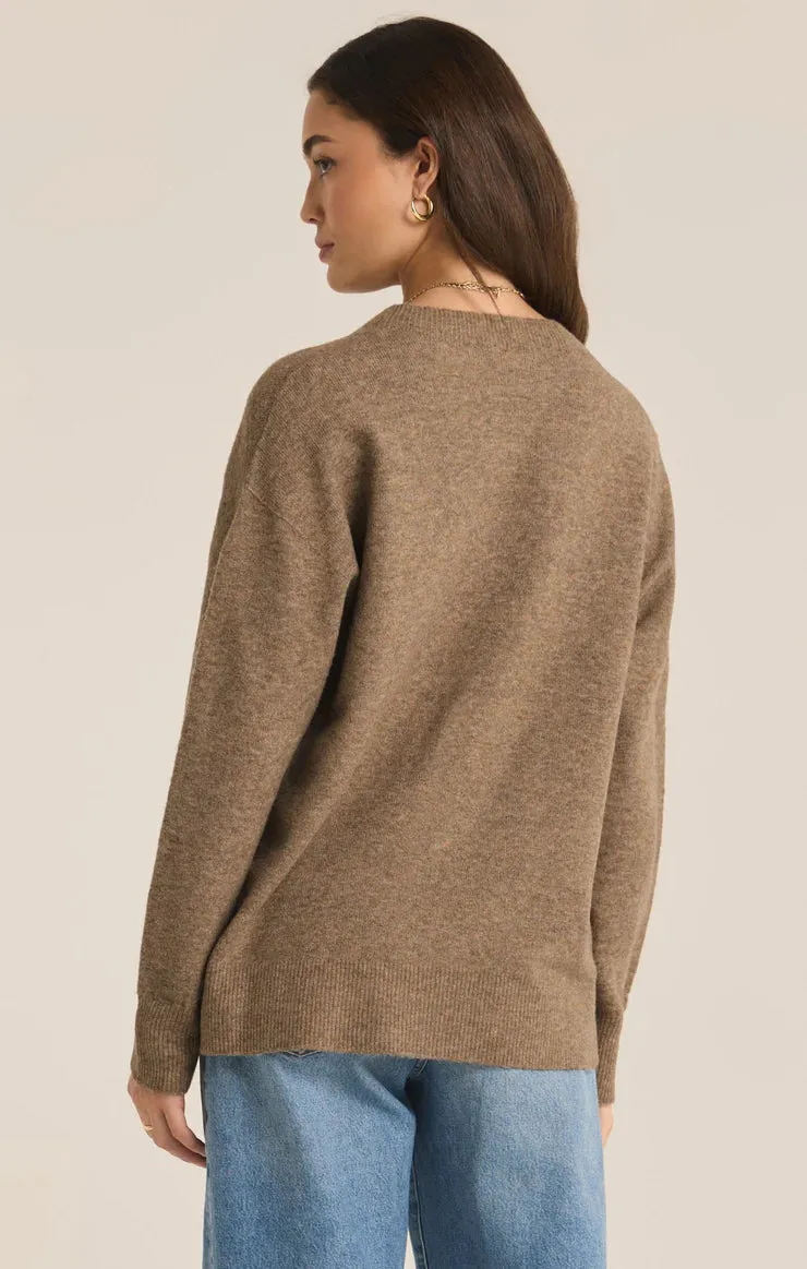 Gia Crew Neck Sweater-Chai