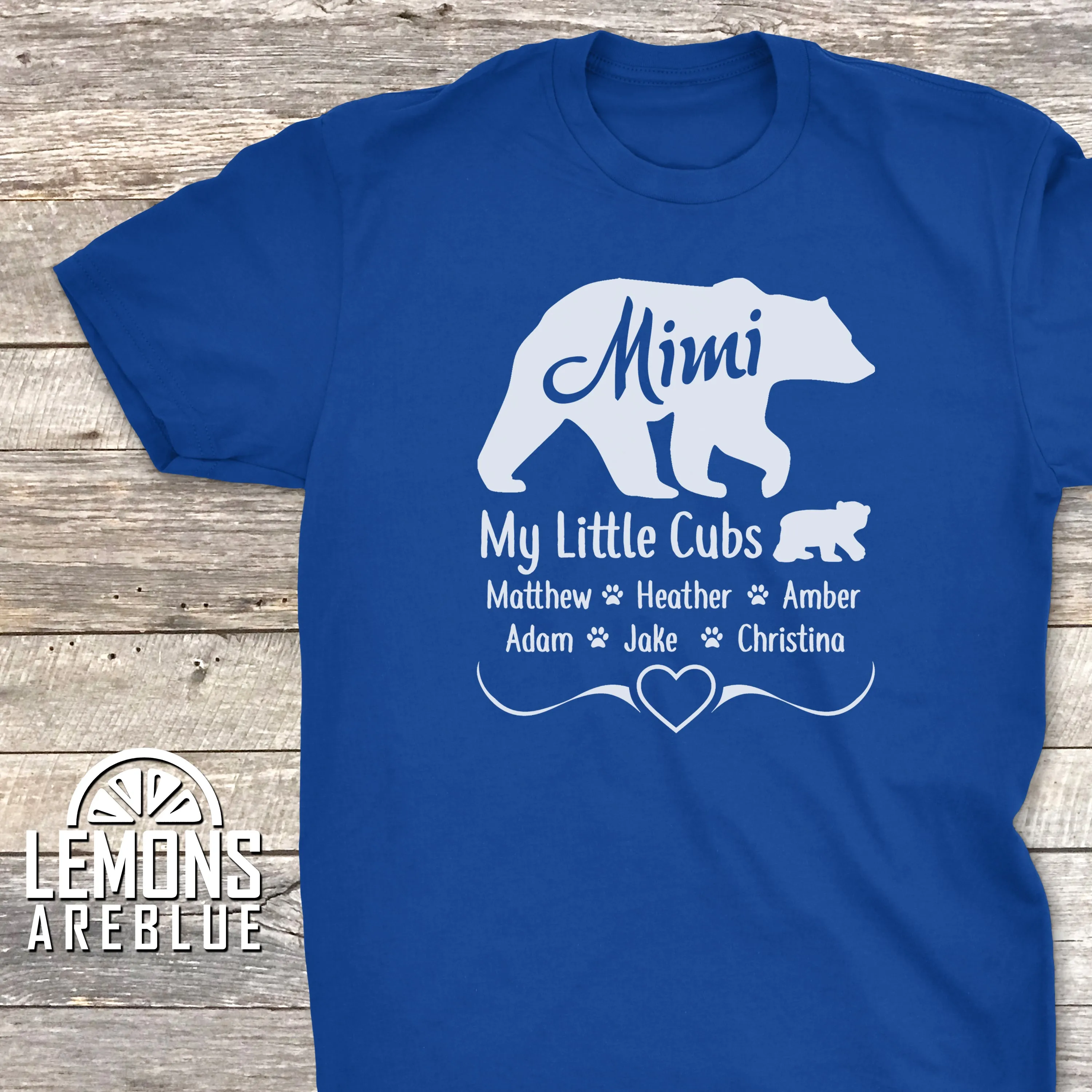 Grandparents Bear (CUSTOM) with Child's Name Premium Tee