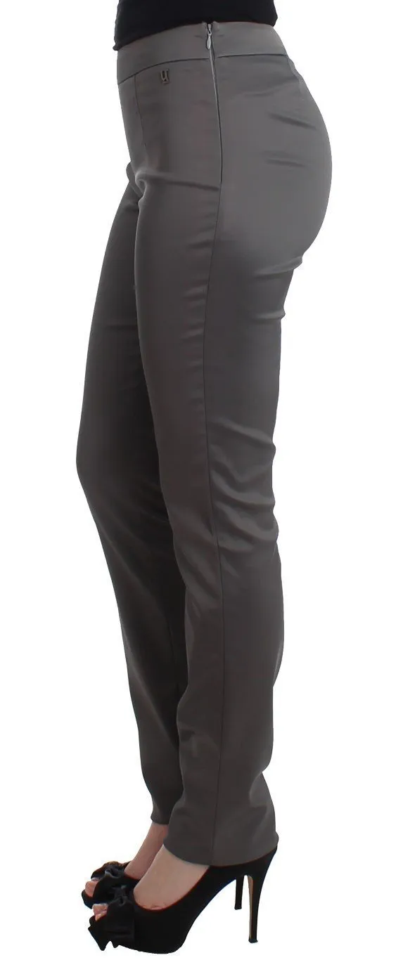 Gray slim fit pants