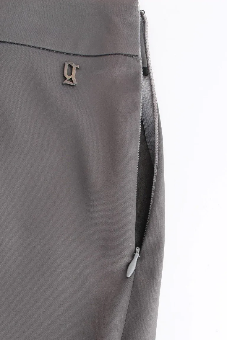 Gray slim fit pants