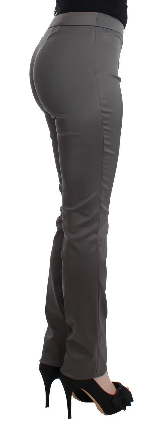 Gray slim fit pants