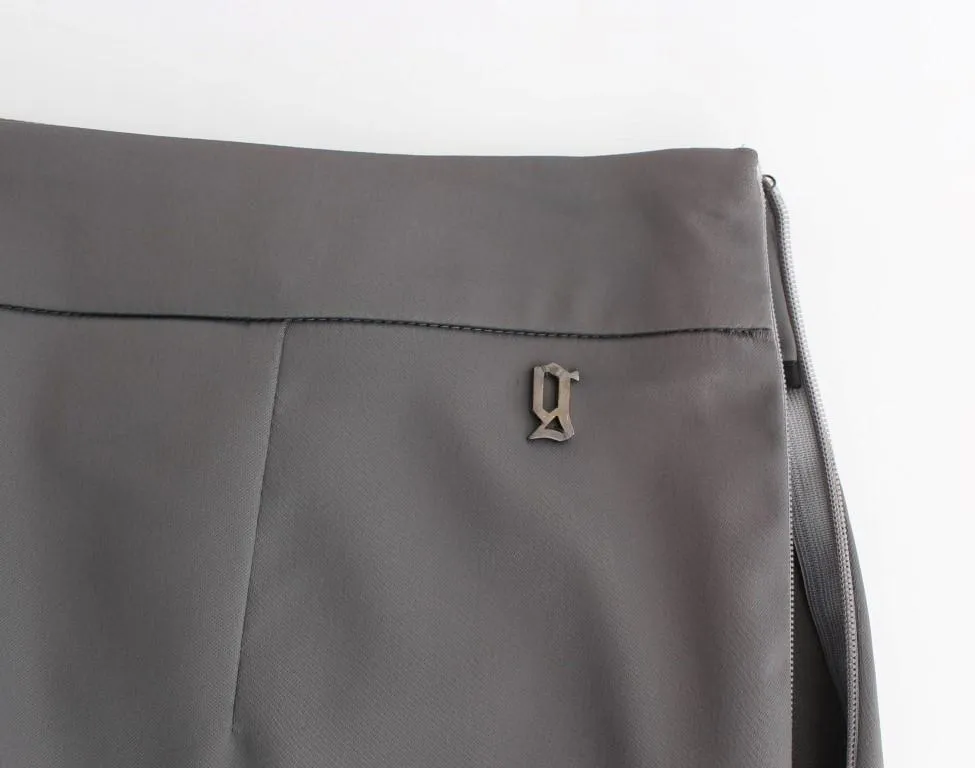 Gray slim fit pants