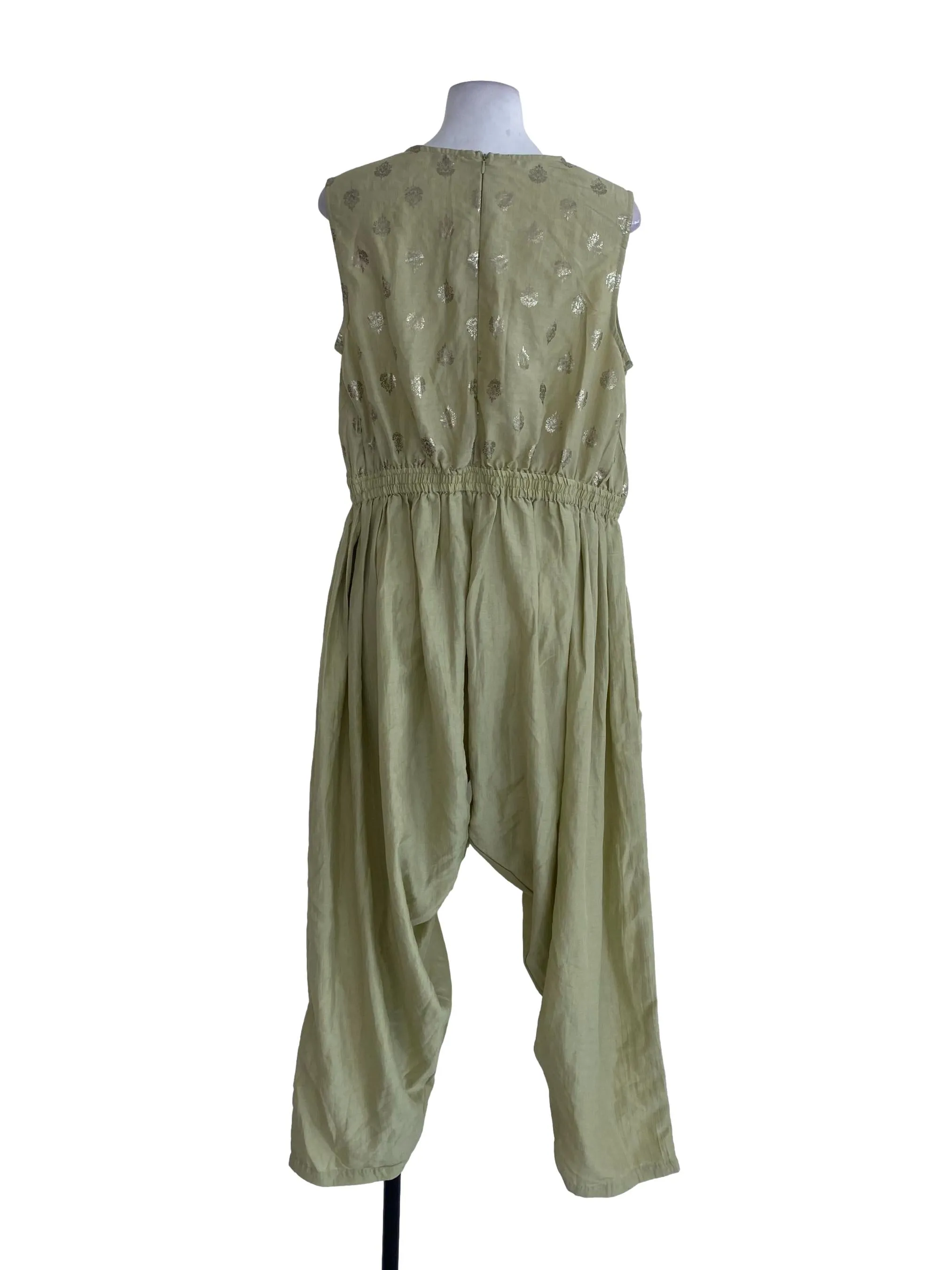 Green Floral Jumpsuits