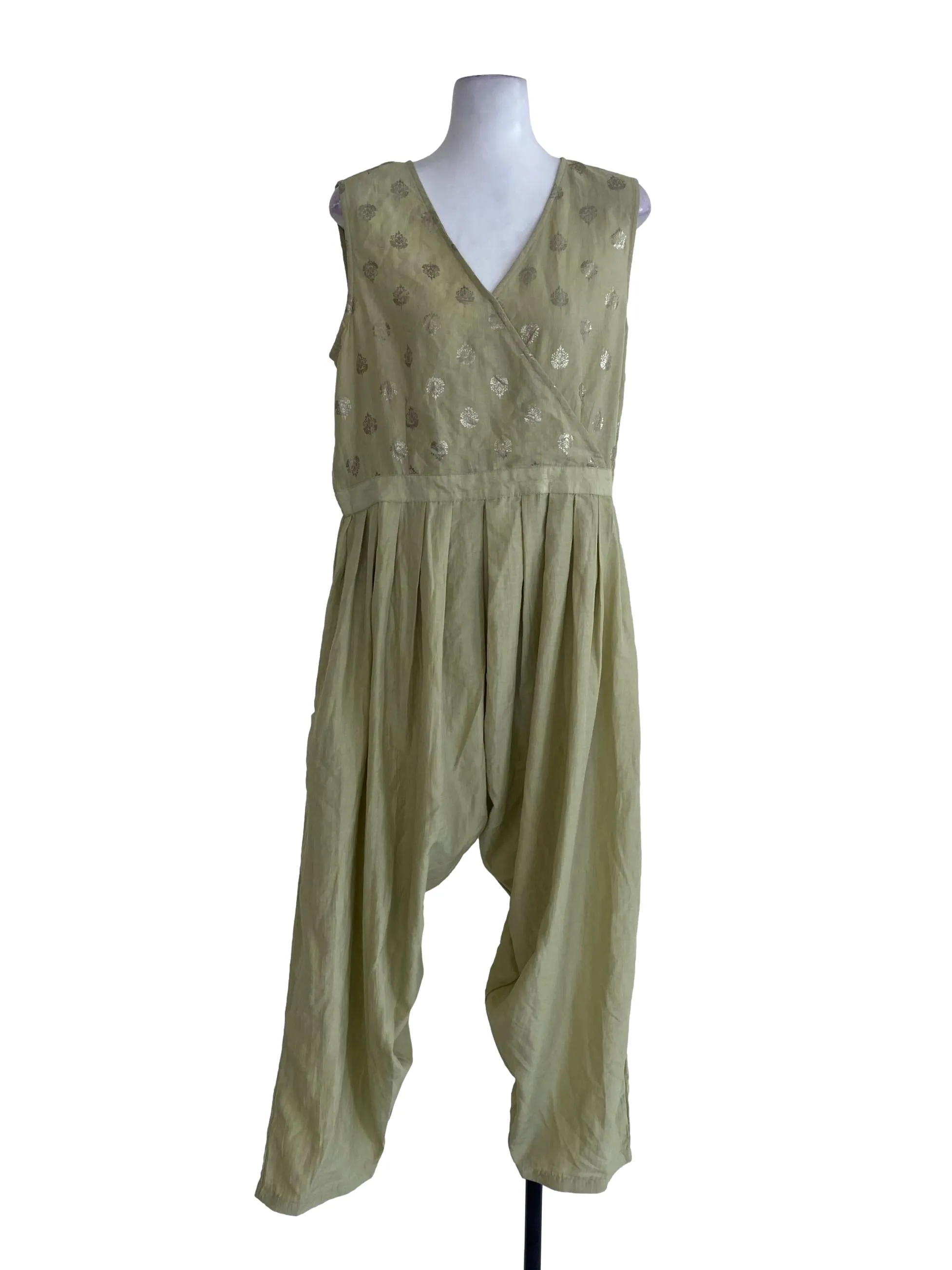 Green Floral Jumpsuits