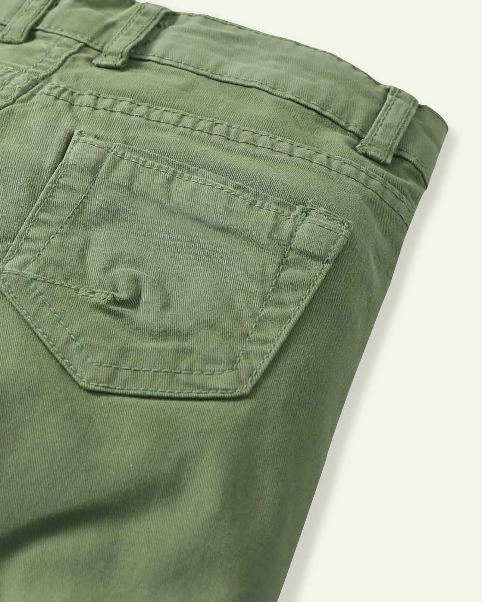 Green Slim Fit Pants