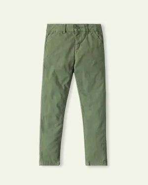 Green Slim Fit Pants