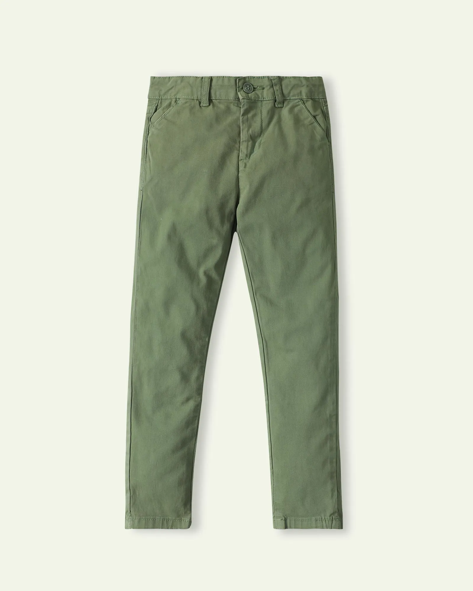 Green Slim Fit Pants