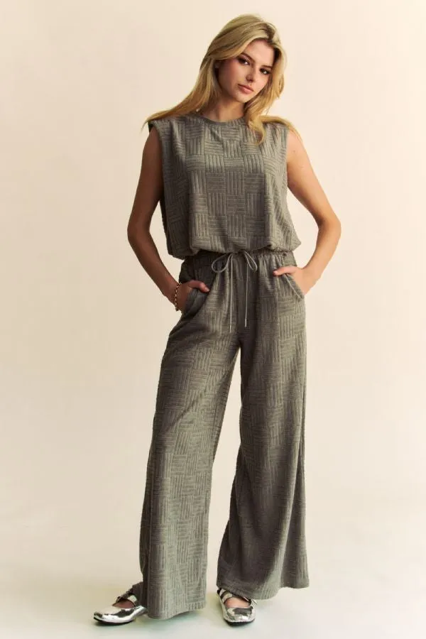 Grey Terry Easy Pants