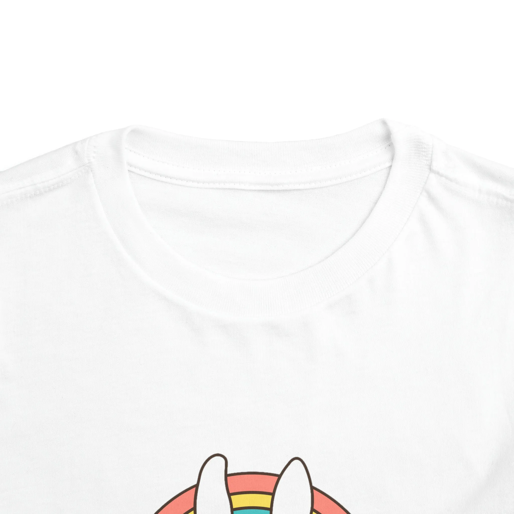 Happy Easter Rainbow Bunny - Toddler Short Sleeve Tee