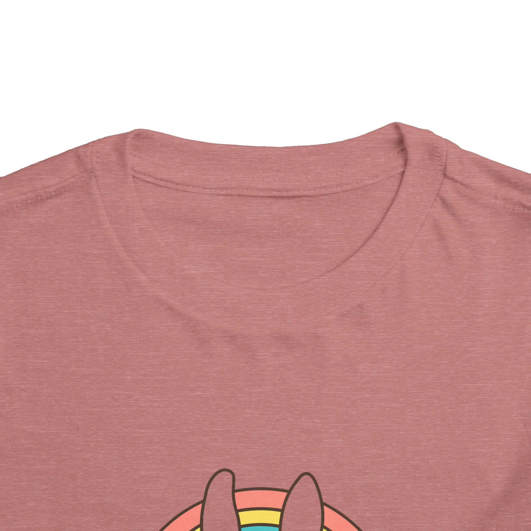 Happy Easter Rainbow Bunny - Toddler Short Sleeve Tee