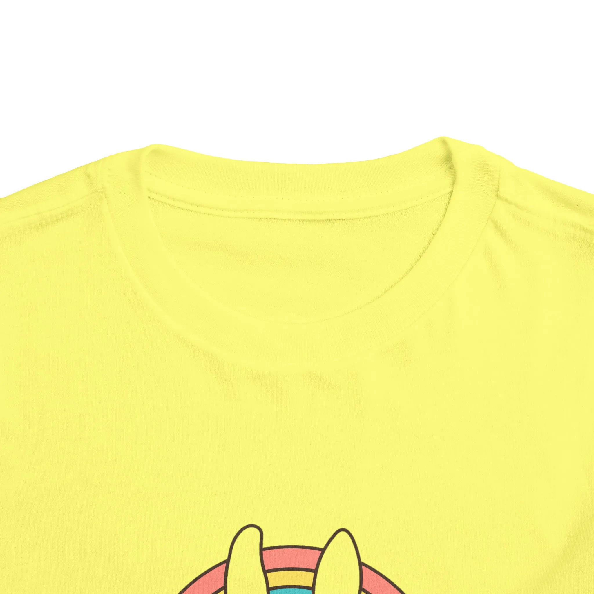 Happy Easter Rainbow Bunny - Toddler Short Sleeve Tee