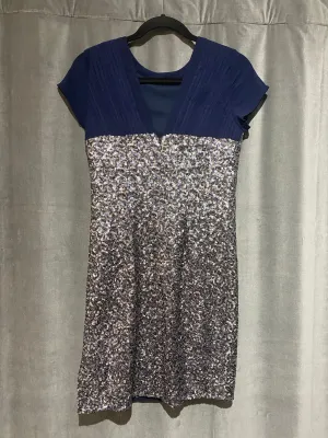 Heartloom Navy and White sequin Mini Dress