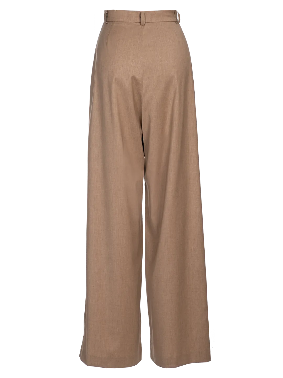 High-waisted Wide-leg Wool Trousers