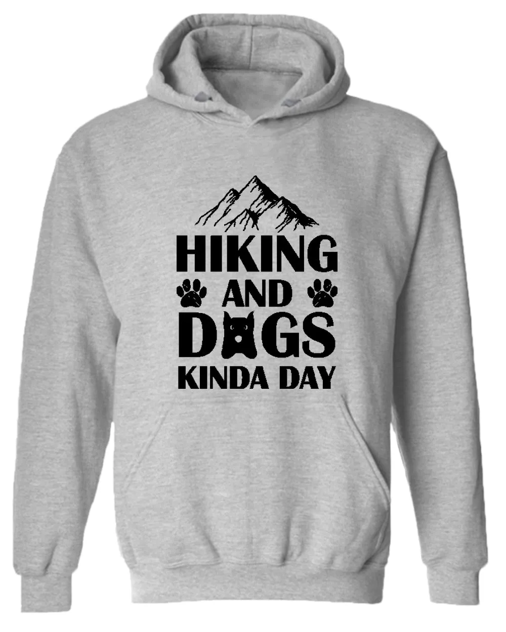 Hiking and dogs kinda day hoodie, dog lover hoodies, hiker hoodies