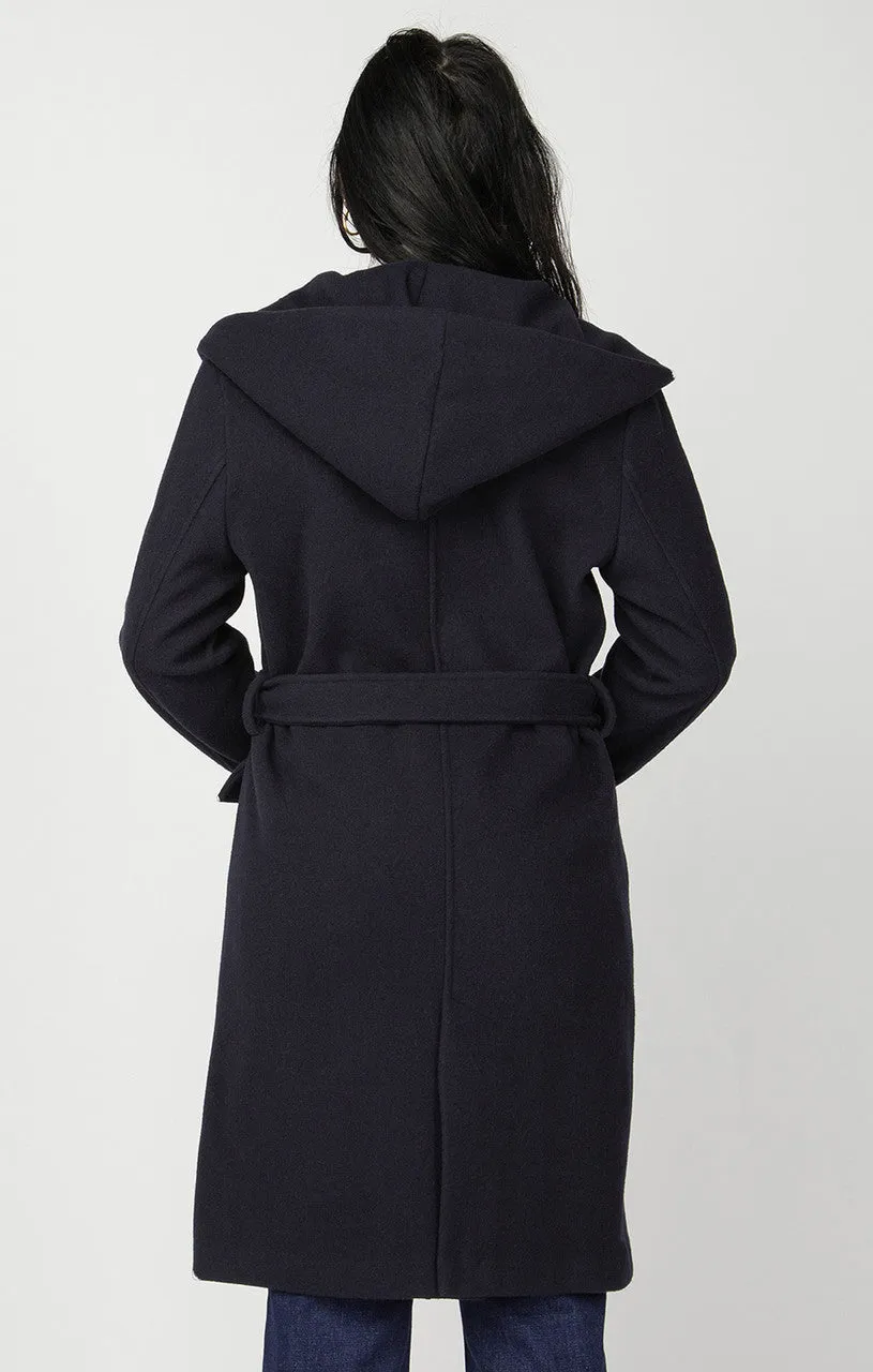 HOODED TRENCH COAT