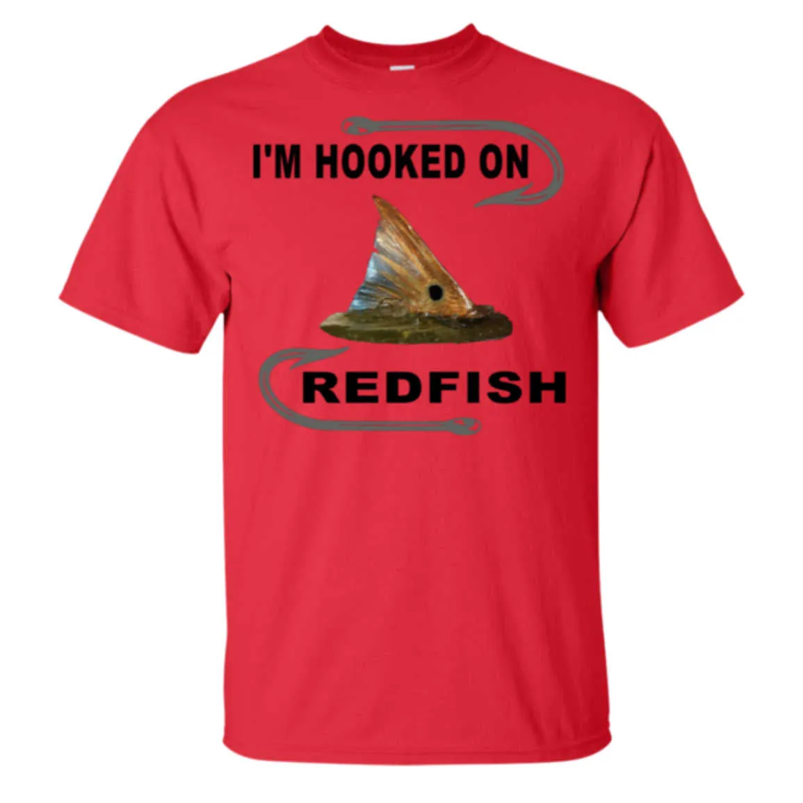 I'm Hooked On Redfish T-Shirt b
