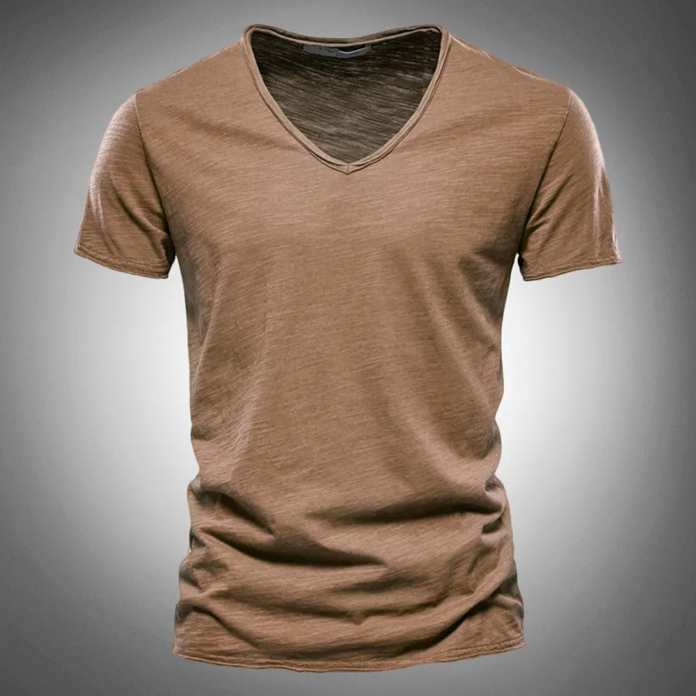 Indigo V-Neck T-Shirt
