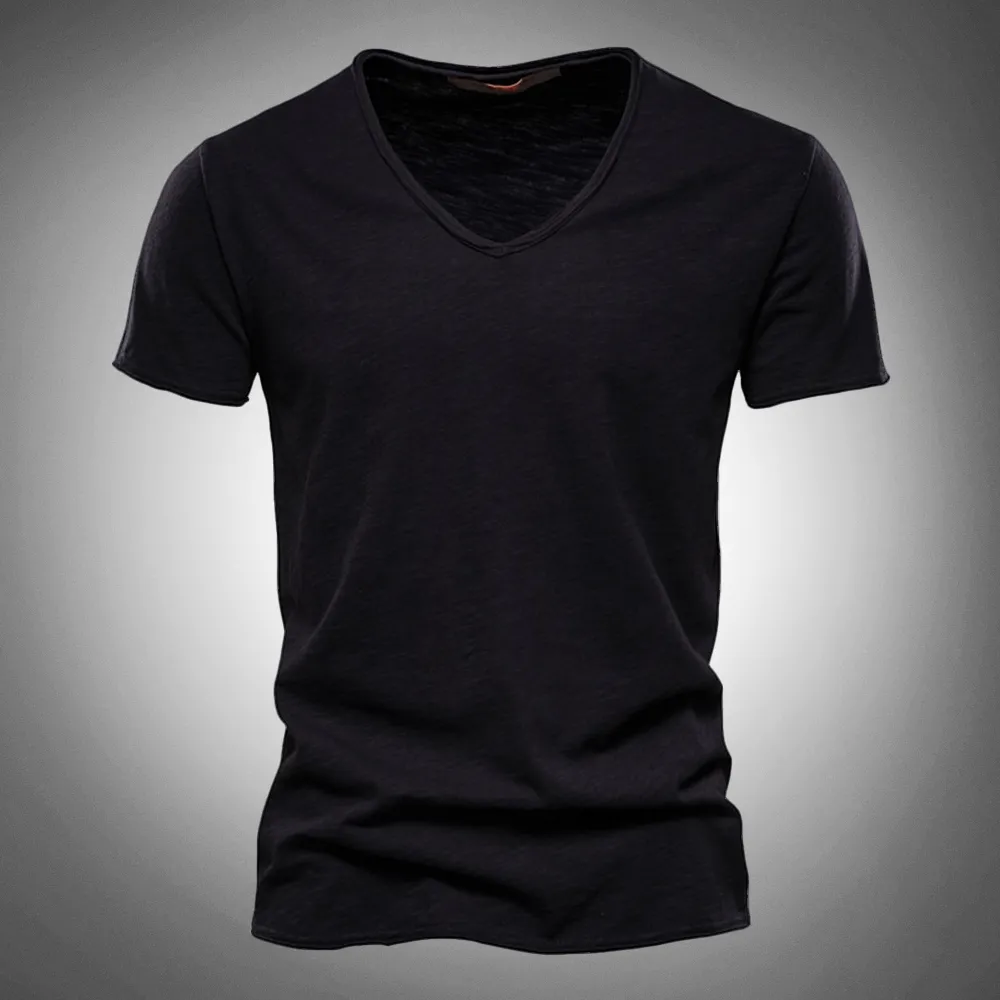 Indigo V-Neck T-Shirt