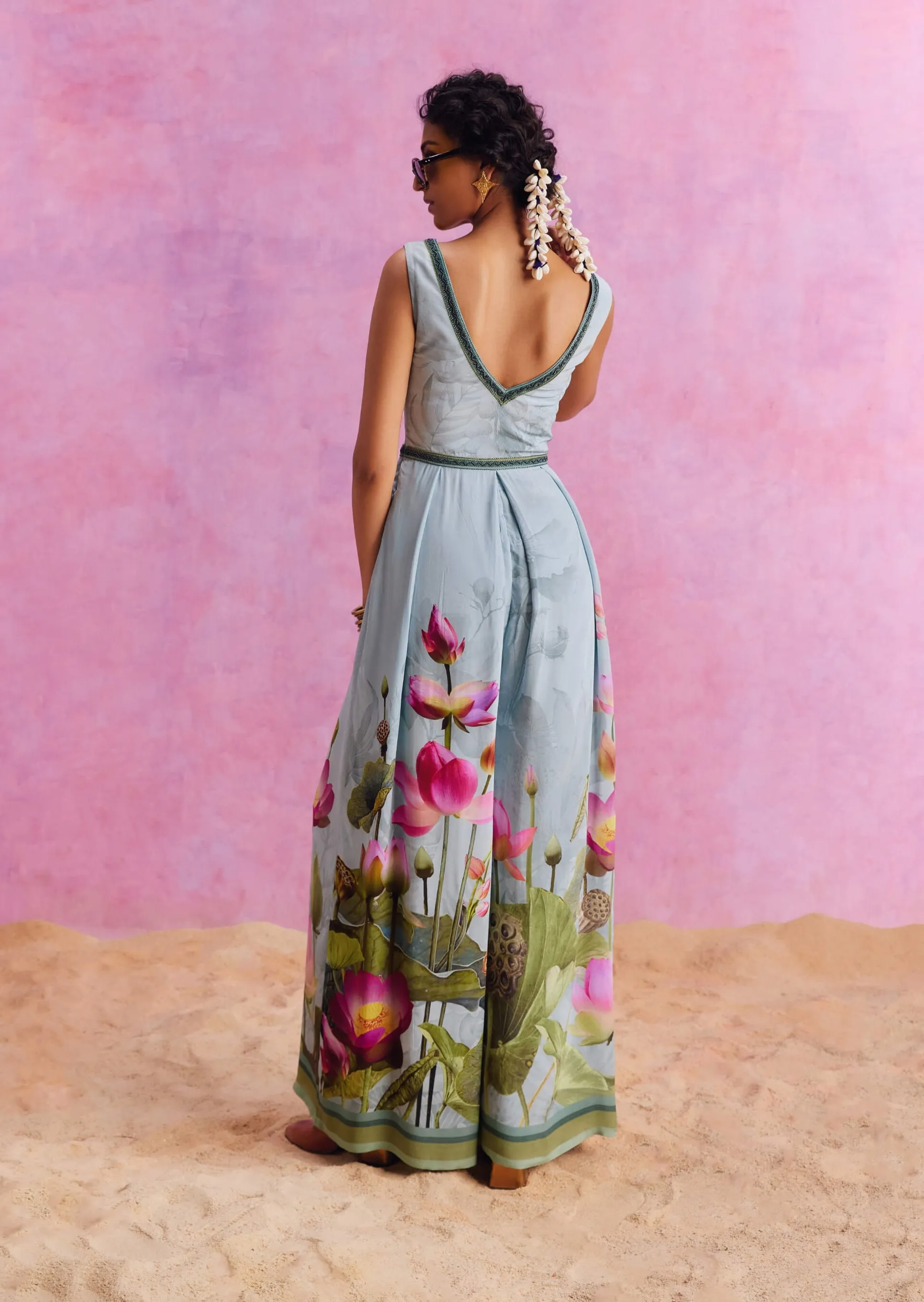 Isra blue jumpsuit
