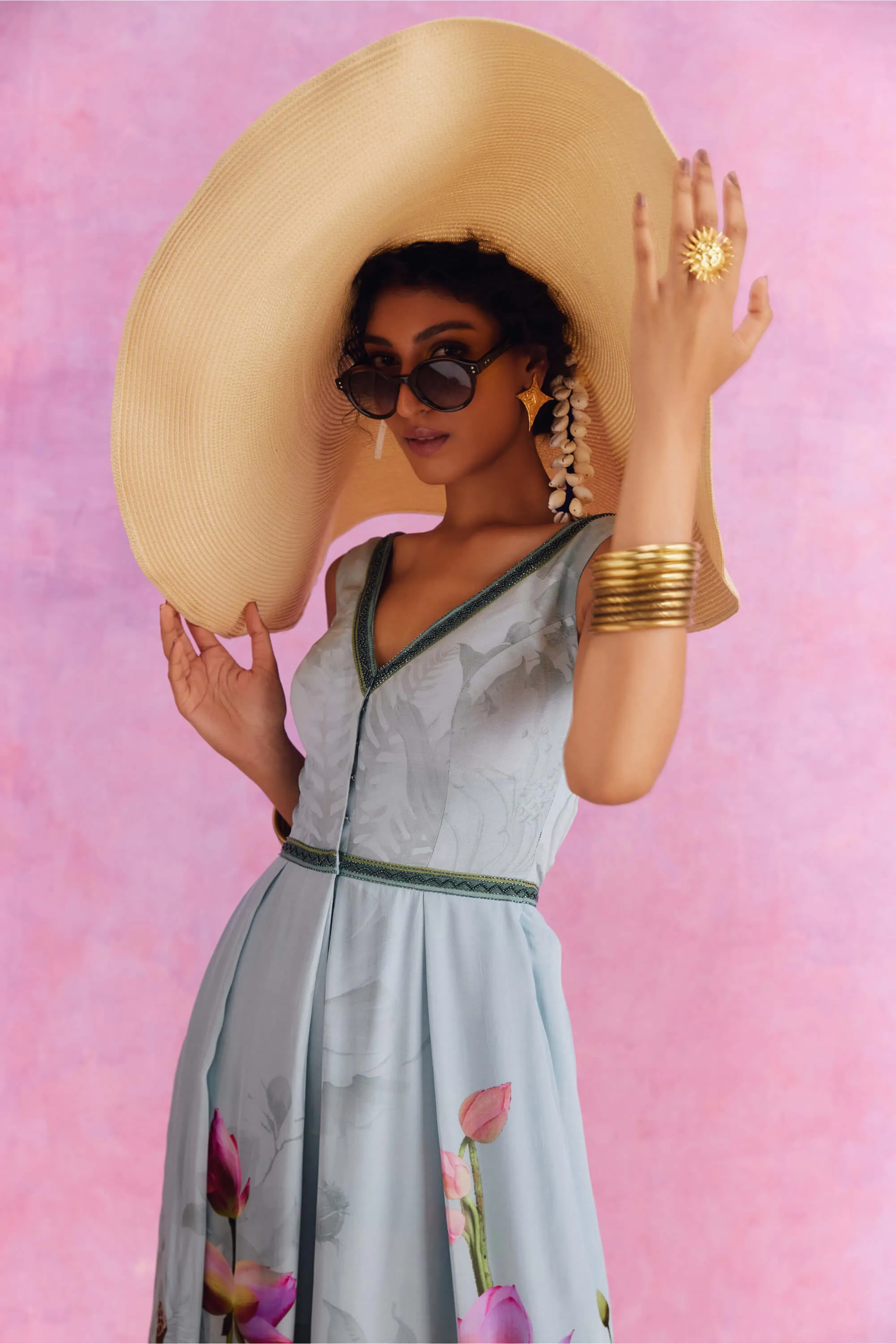 Isra blue jumpsuit