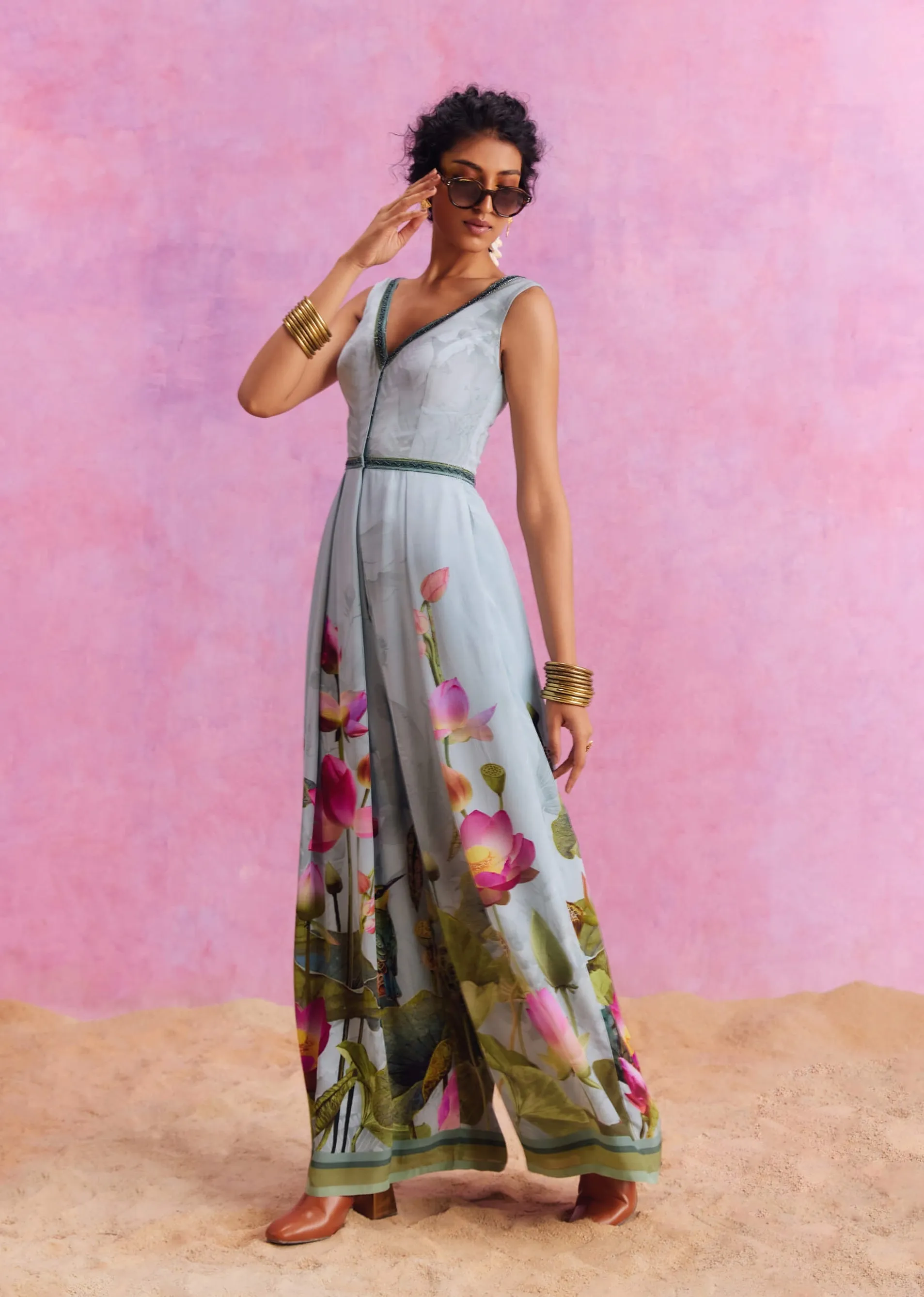 Isra blue jumpsuit