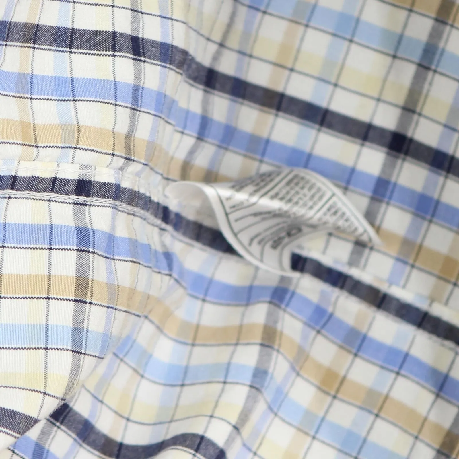 IZOD Mens Big Cotton Long Sleeve Button Up Shirt 1678e6272458e2 Blue Check 3X