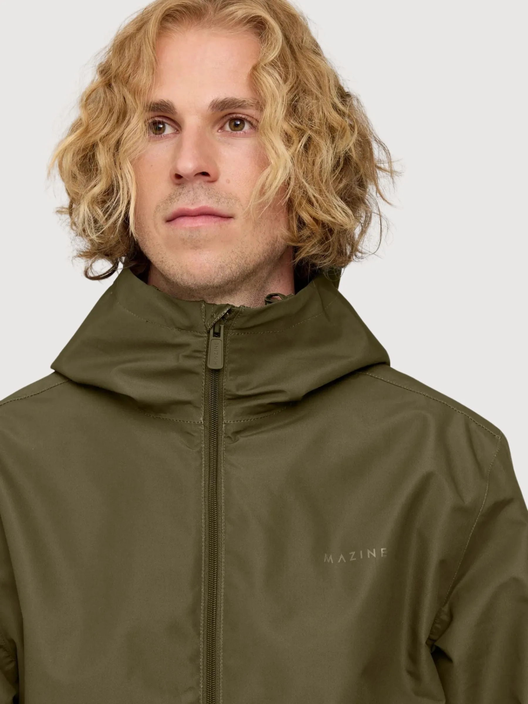 Jacket Rain Blouson Dark Green Man | Mazine