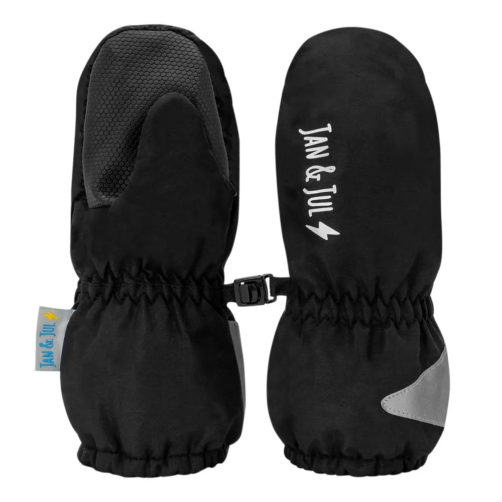 Jan & Jul Kids Rain Mittens - Black