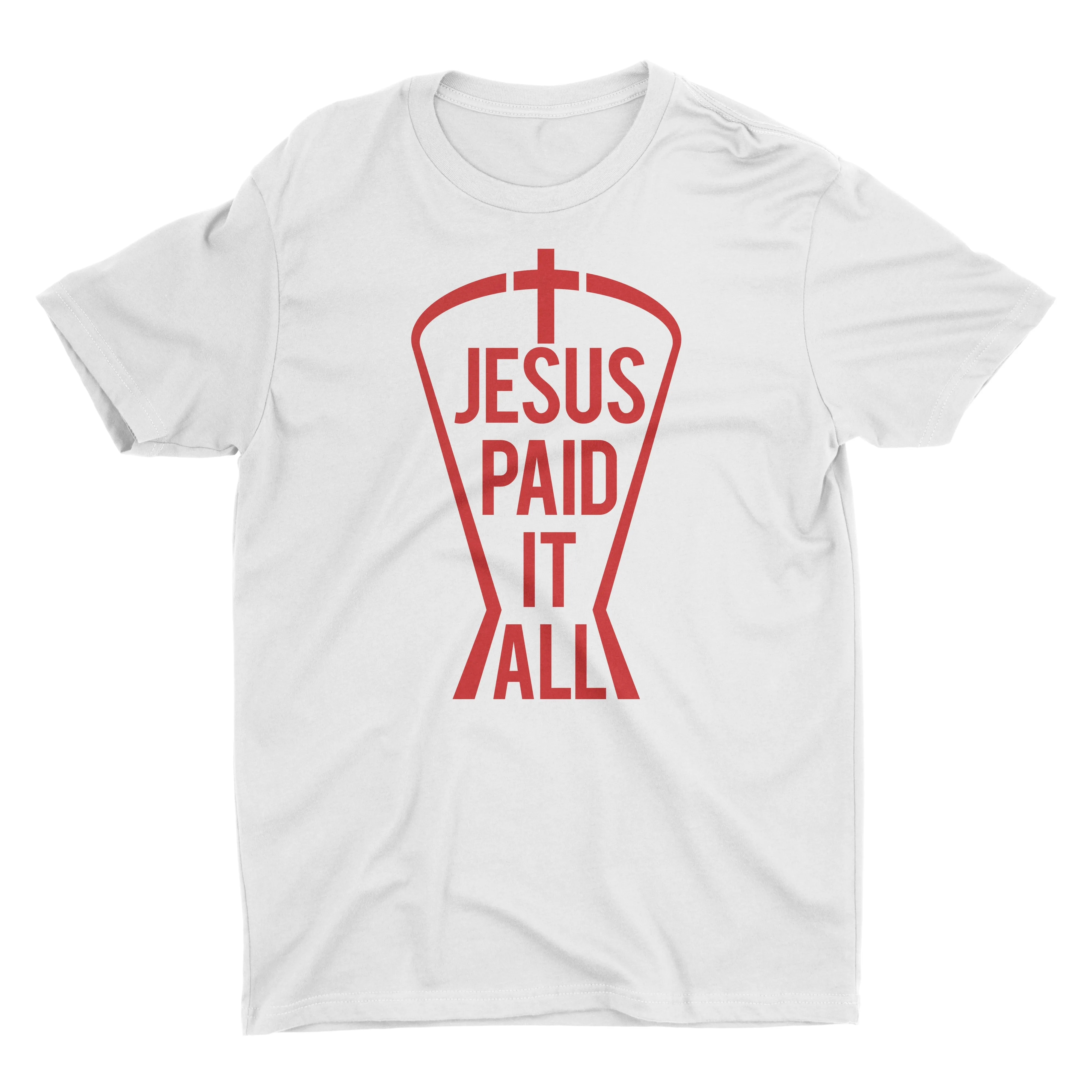 Jesus Paid It All Cross T-Shirt for Men